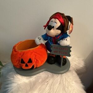 DanDee International Disneys Pirate Mickey Mouse with pumpkin candy bowl